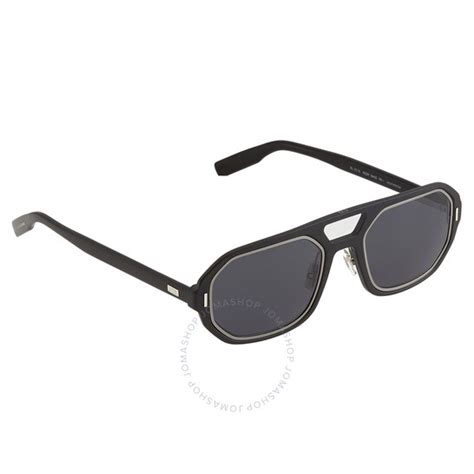 dior grey blue ir round men's sunglasses